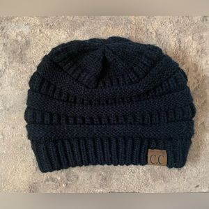 C.C Black Knit Beanie